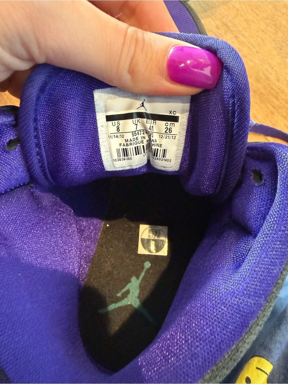 Air Jordan 1 Mid Grape Ice & Black Retro Sneakers (8)